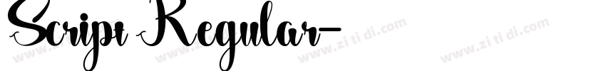 Script Regular字体转换